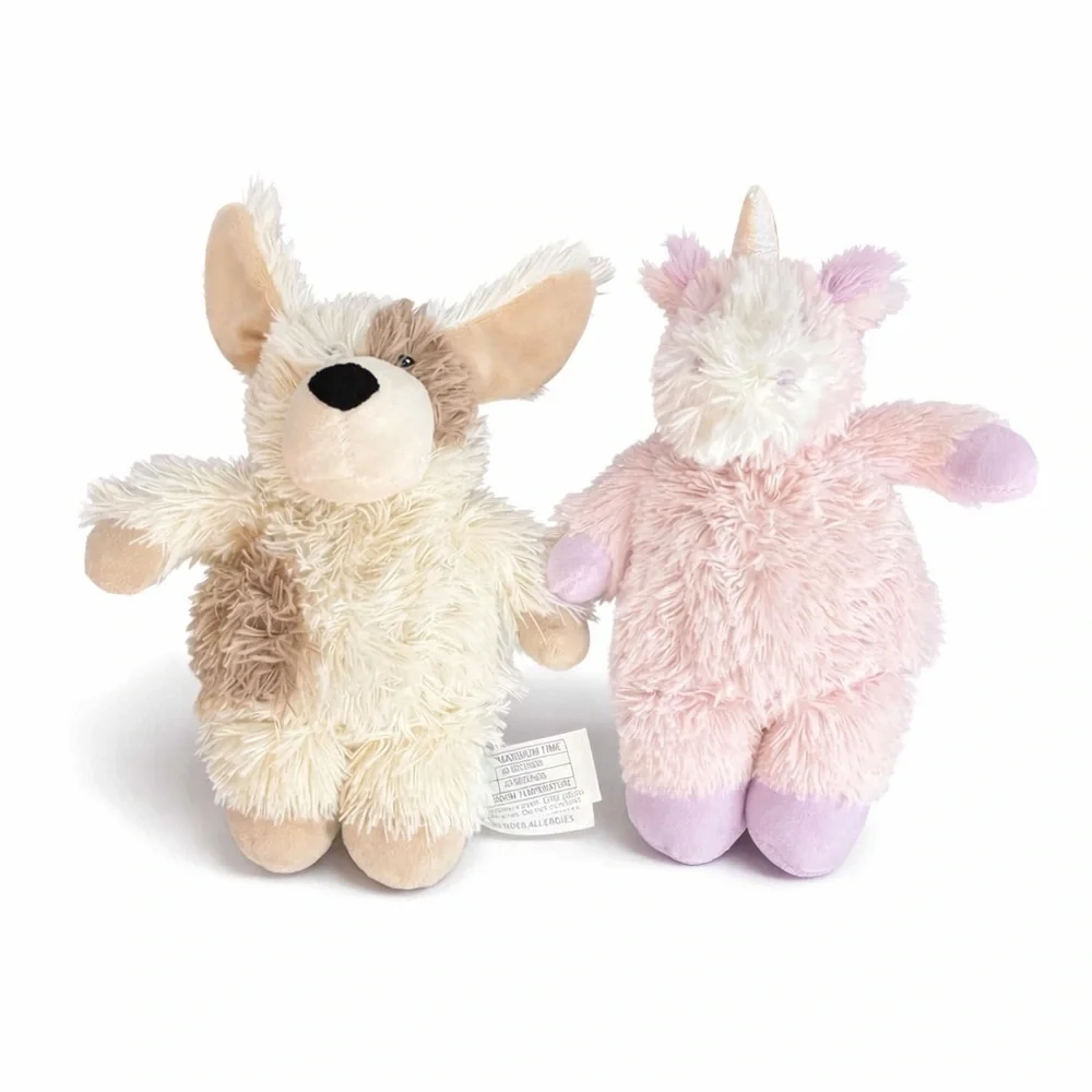 Warmies Dog & Unicorn Microwaveable Plush Set 9”